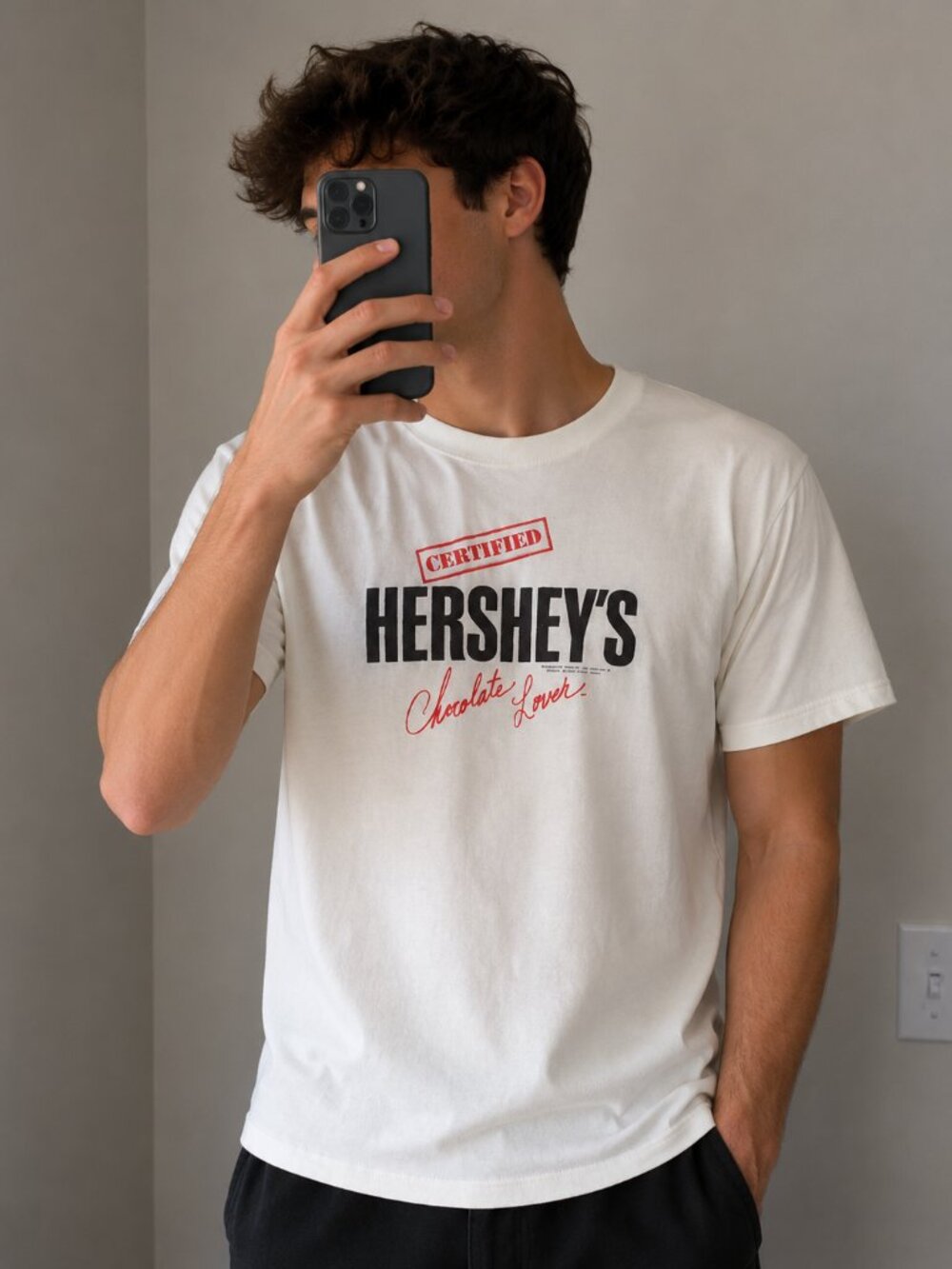 1980's Hershey's Vintage Chocolate Lover Tee Shirt XL